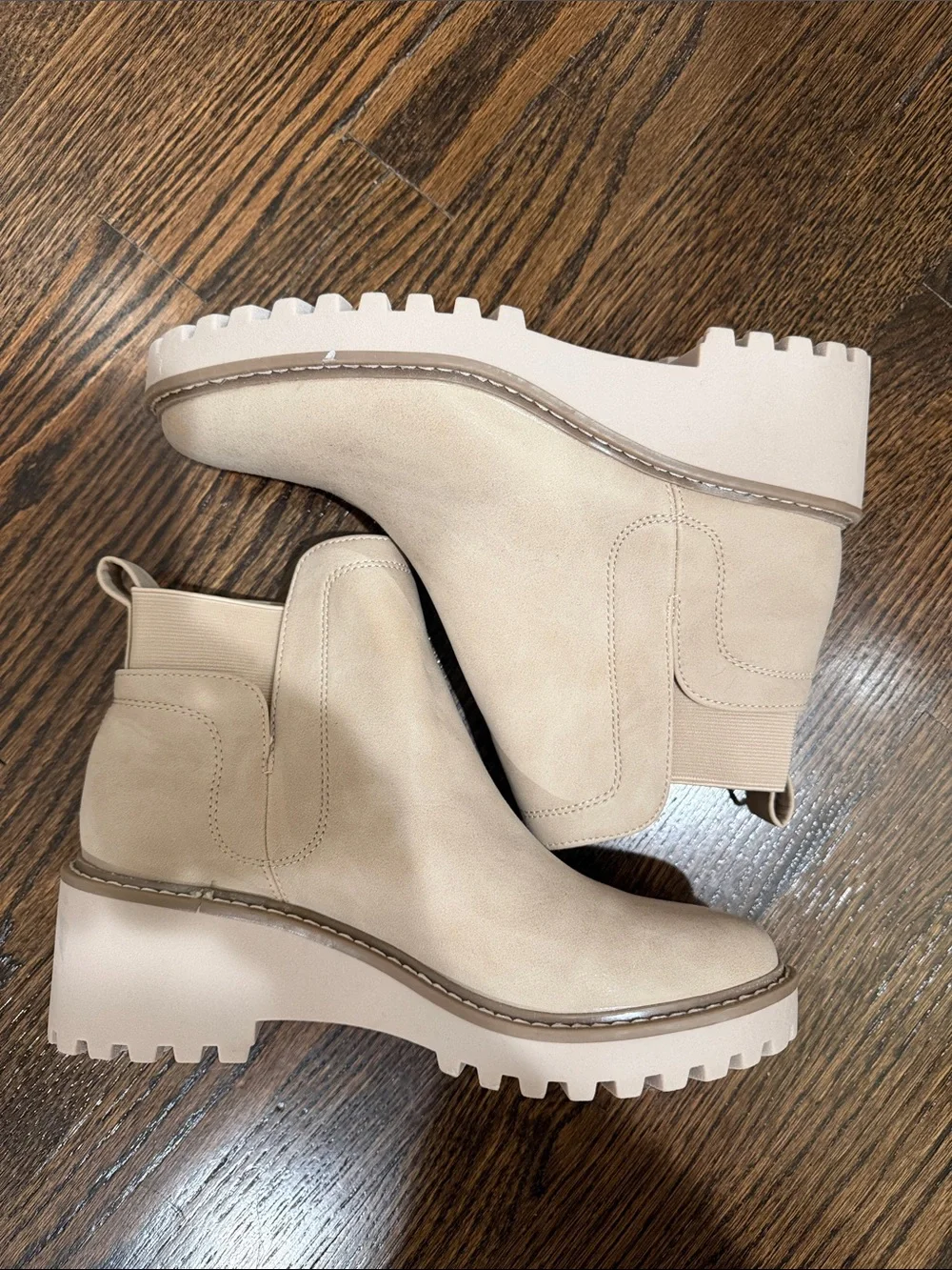 Beige Dolce Vita Chelsea Ankle Boots - Women's